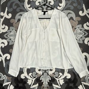 White Long Sleeve Blouse